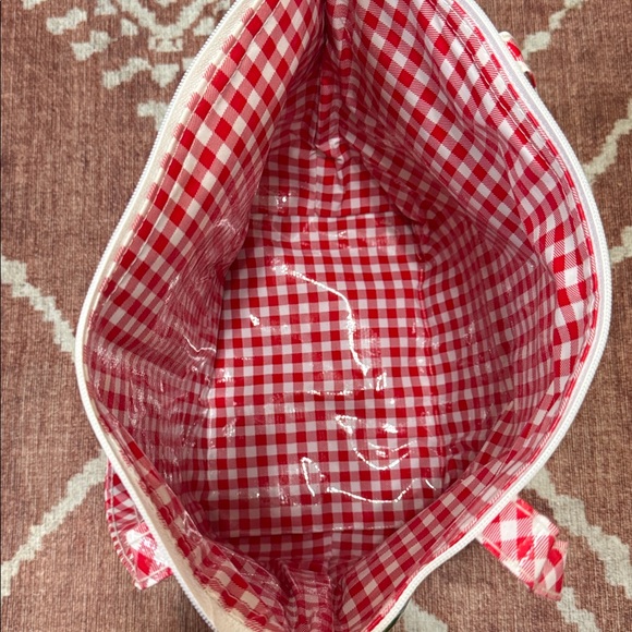 Freckled Sage Genuine Oilcloth Strawberry Tote / Utility Bag - Picture 8 of 8